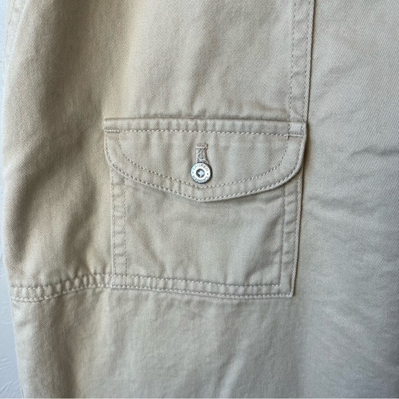 Lauren Ralph Lauren LRL Vintage Skirt Y2K Beige Tan 14 Khaki Midi Safari Office‎ - Picture 3 of 7